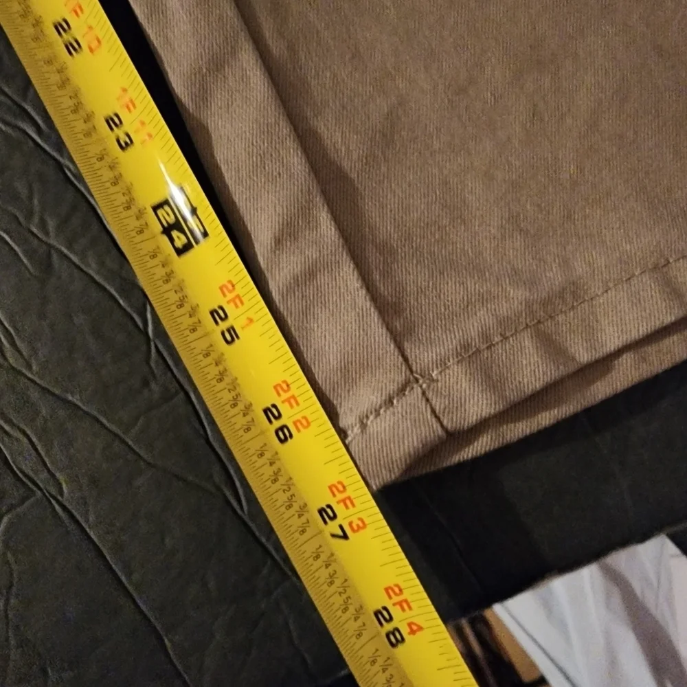 Woman Within Tan Straight Leg Pants Size 18 Petite, Inseam 27